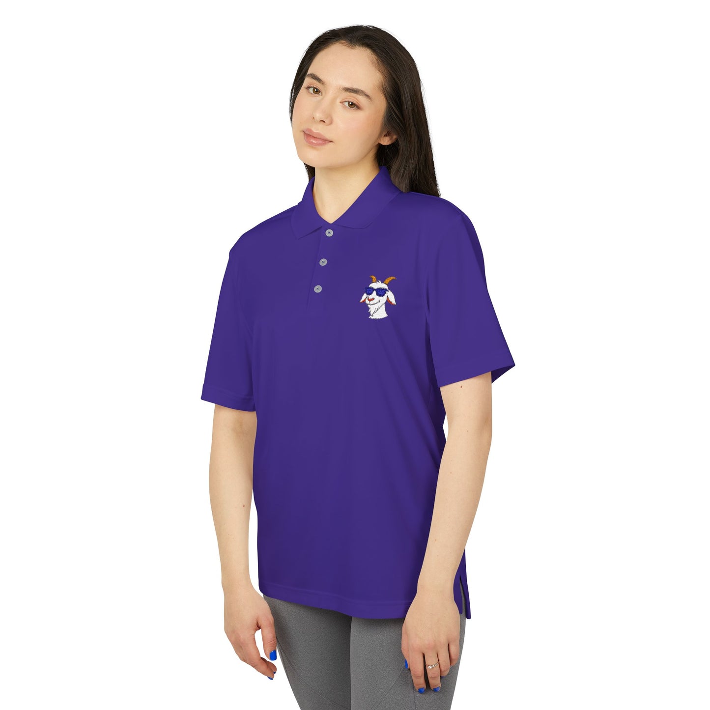 Adidas Polo Shirt with "Goat" Logo
