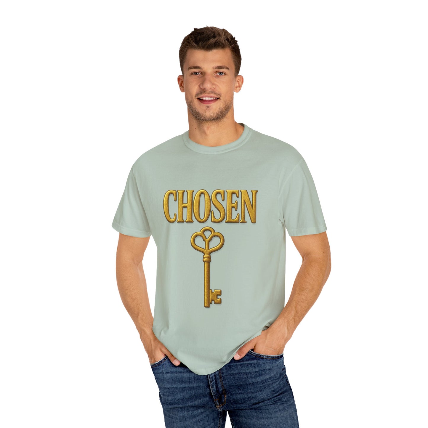 CHOSEN KEY Garment-Dyed T-shirt Unisex