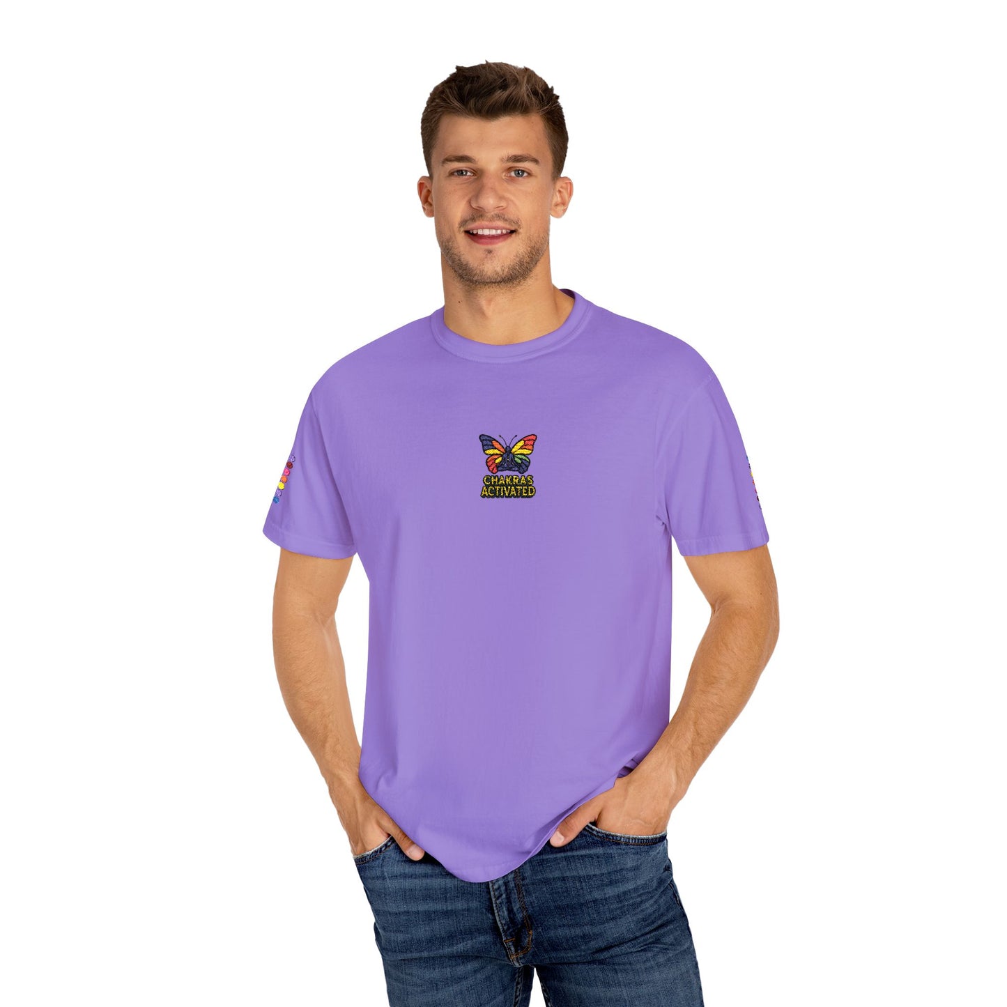 Butterfly Chakras Design Unisex T-Shirt