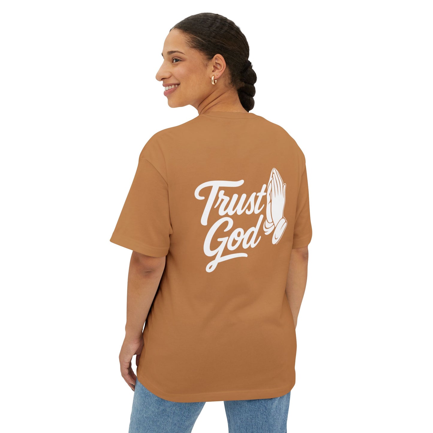 Unisex Oversized Boxy Tee - Trust God
