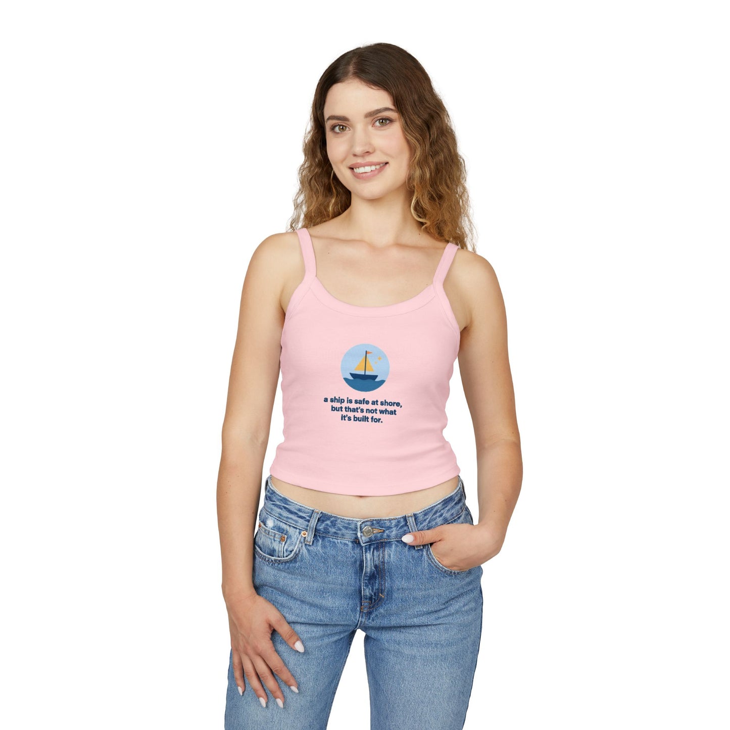 A Ship Quote | Women’s Spaghetti Strap Top