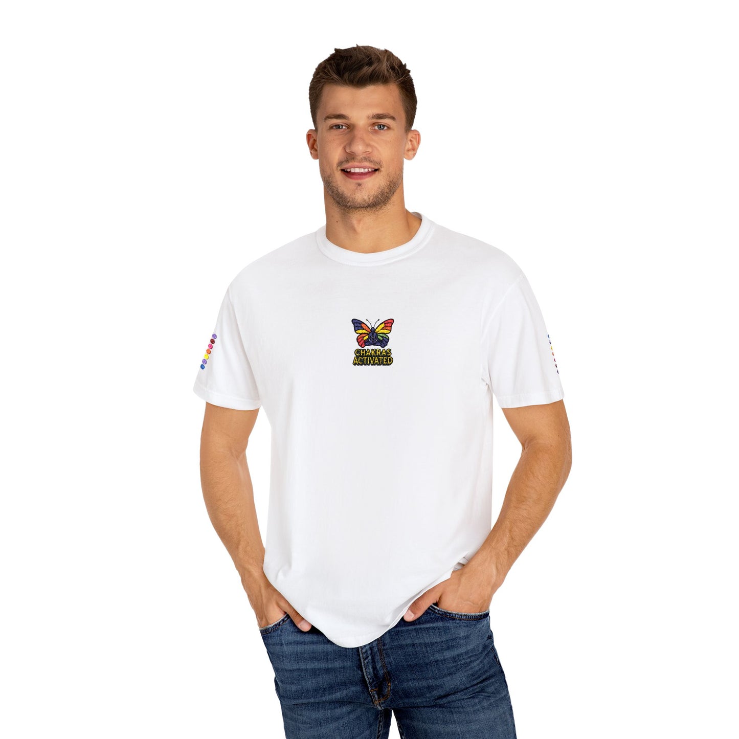 Butterfly Chakras Design Unisex T-Shirt