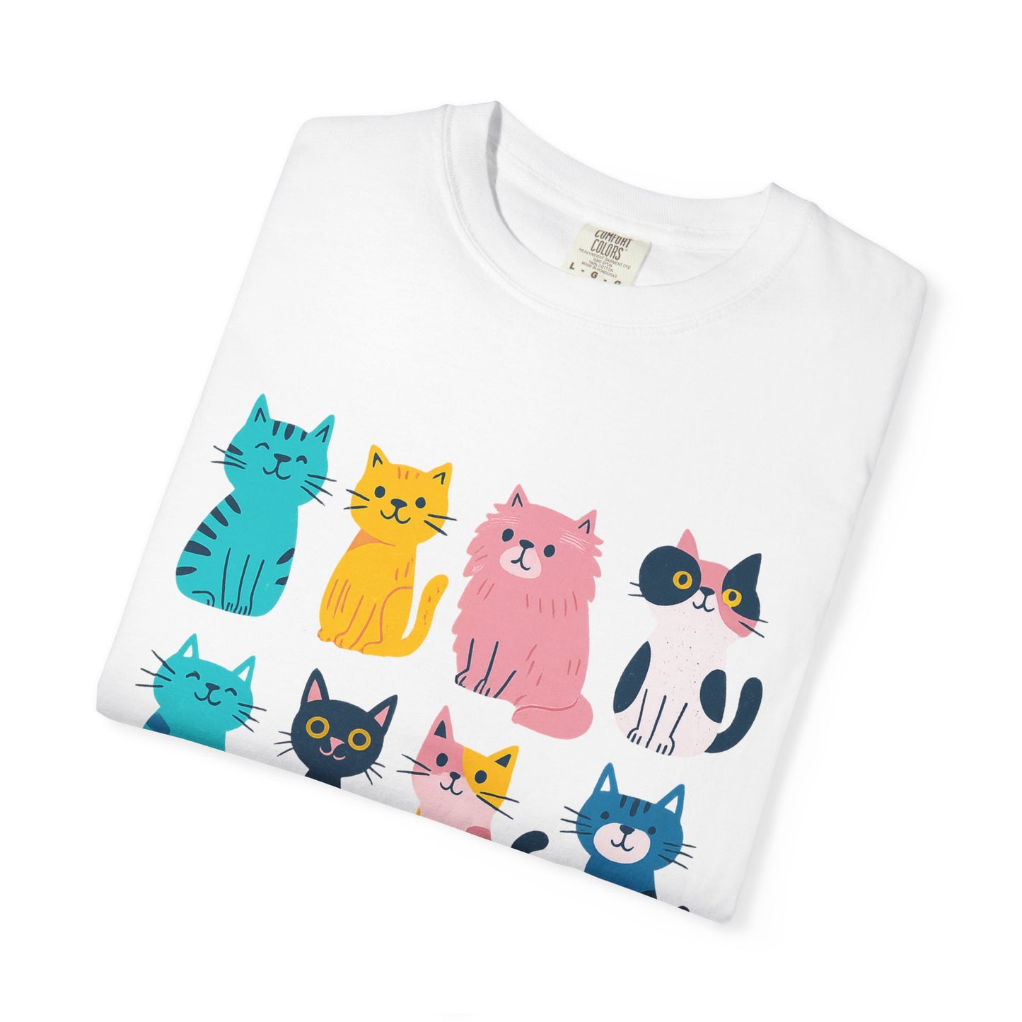 Colorful Cat T-Shirt Unisex