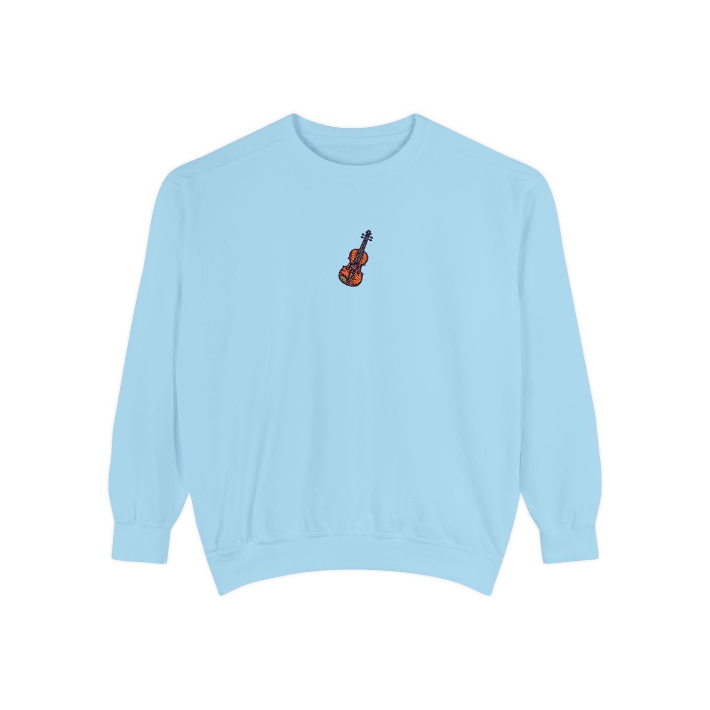 Vibrant Violin Embroidered Sweatshirt