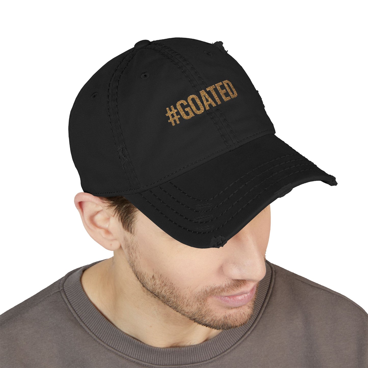 Cap with #Goated Embroidery