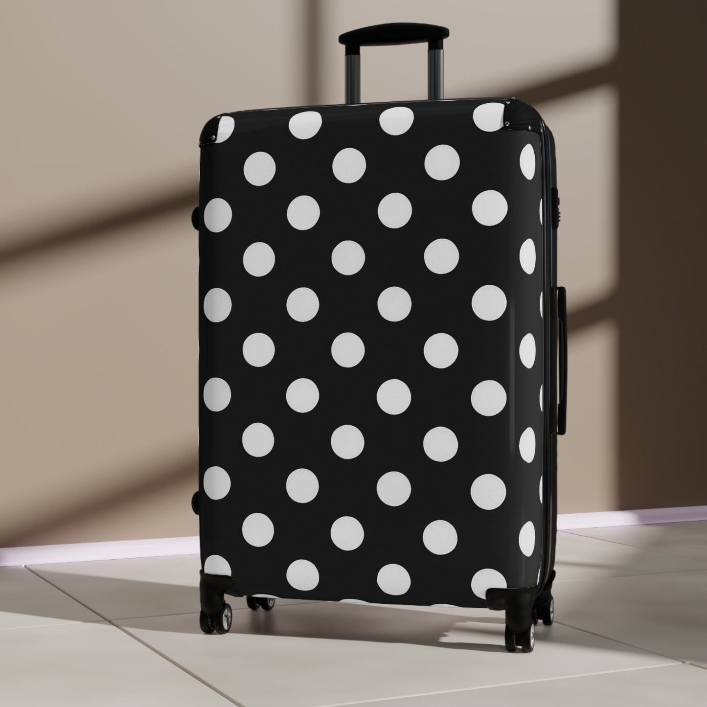 Polka Dot Suitcase for Travelers