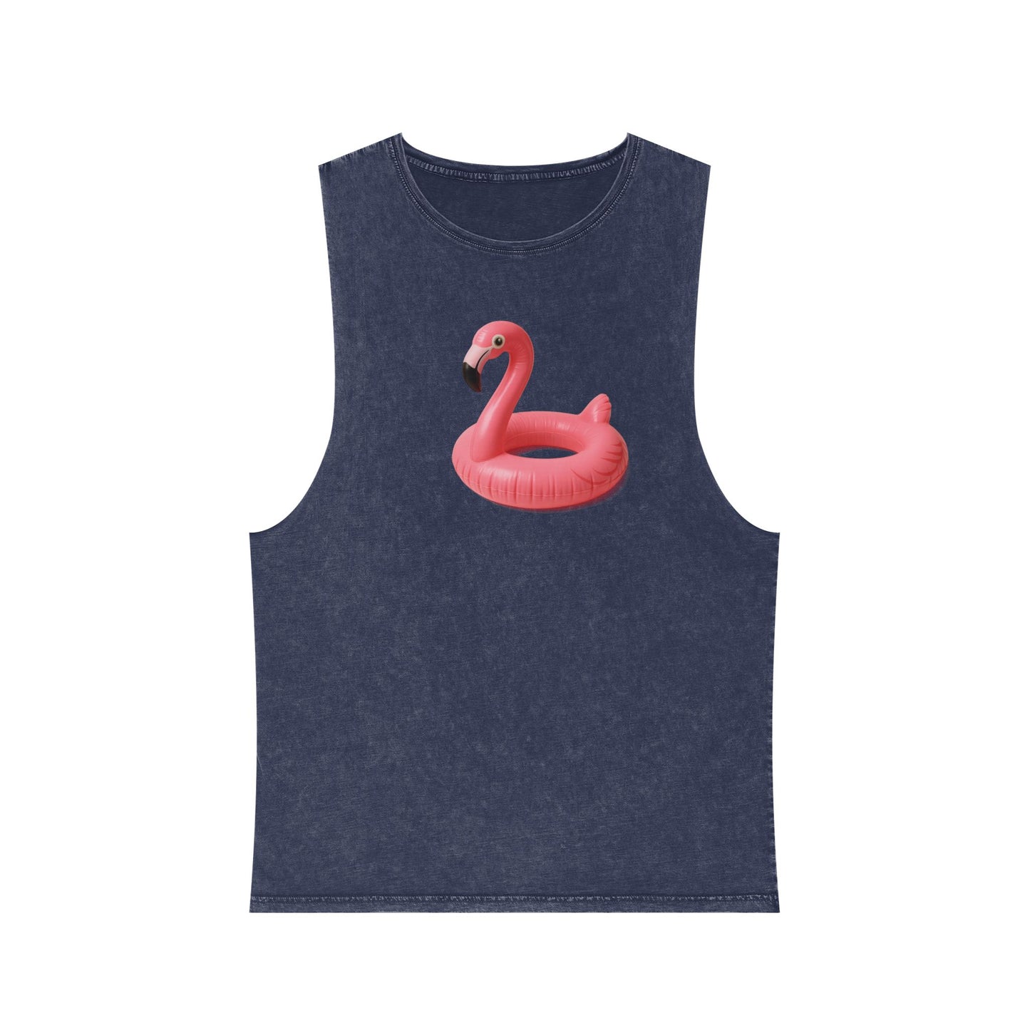 Tank Top with Pink Flamingo Design, Summer Vibes,