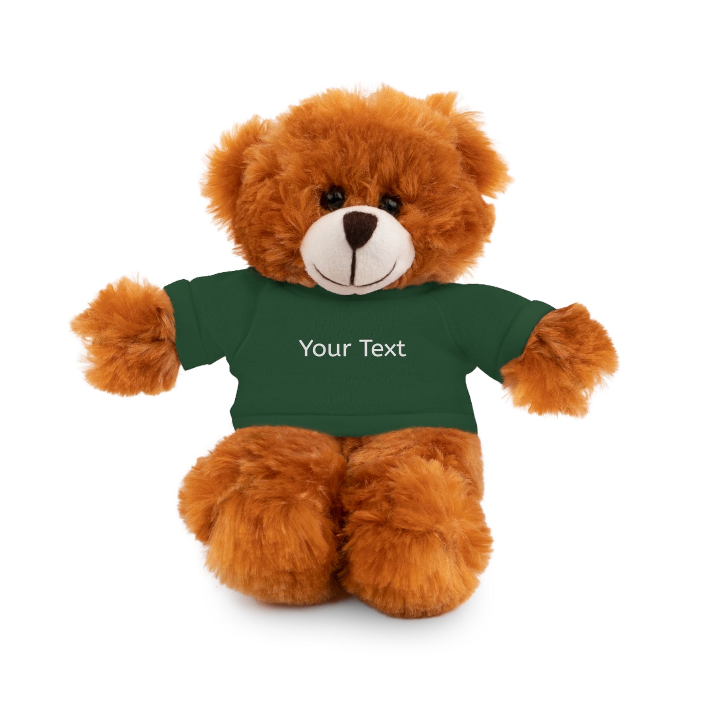 Personalized Stuffed Animal with Tee, Custom Teddy Bear Gift, Cuddly Plush Toy
