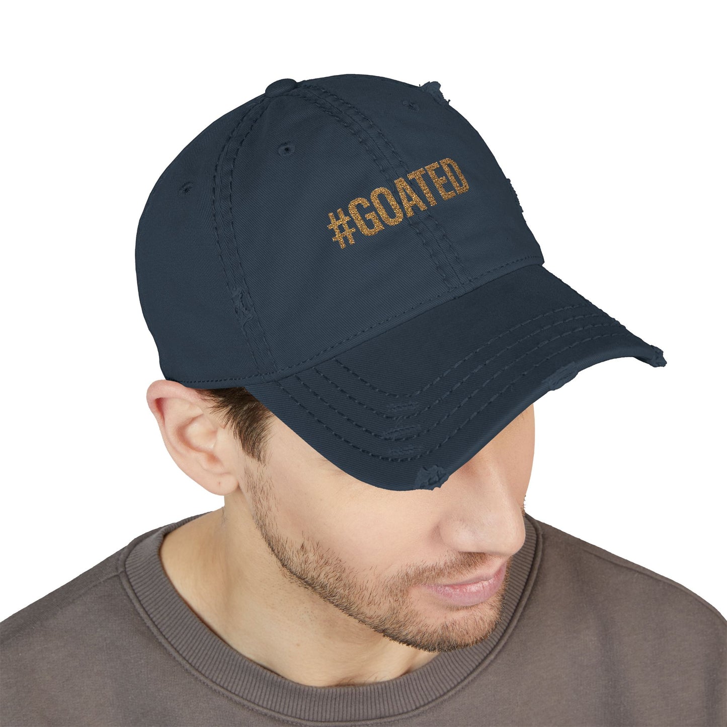 Cap with #Goated Embroidery