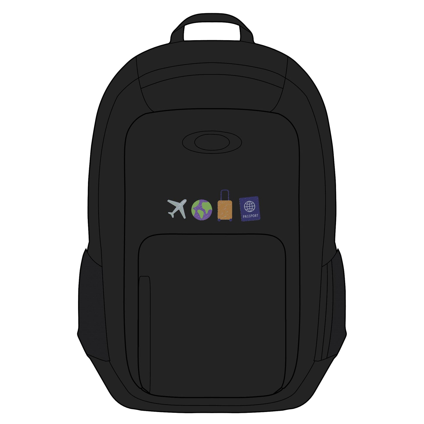 Travel Embroidery Backpack, 22L