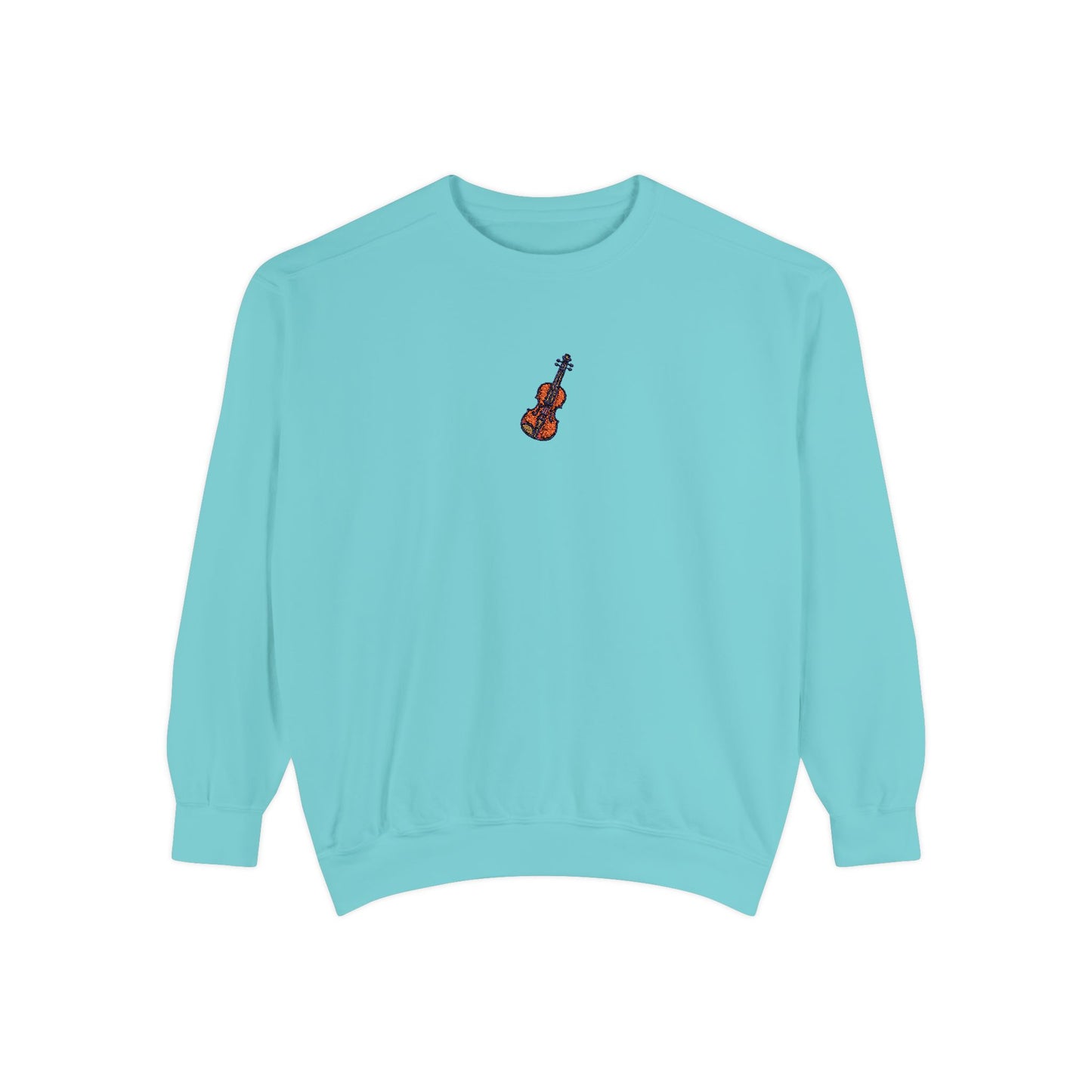Vibrant Violin Embroidered Sweatshirt