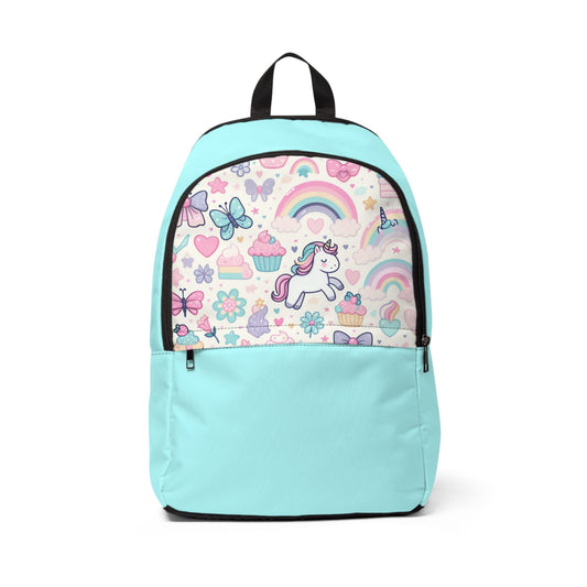 Kids Unicorn Backpack - Bright Blue