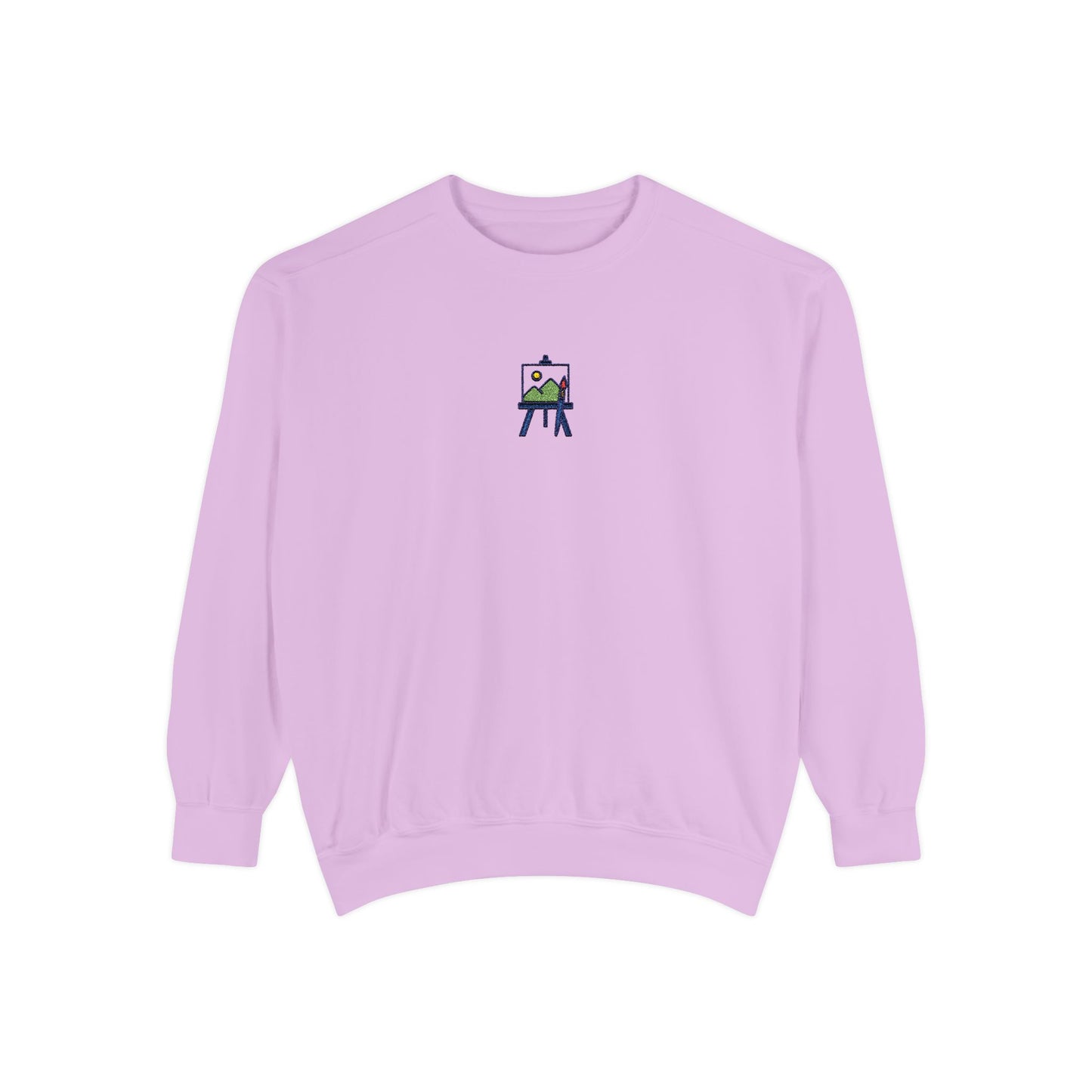 Paint Sweatshirt with Artistic Design Embroidery Unisex