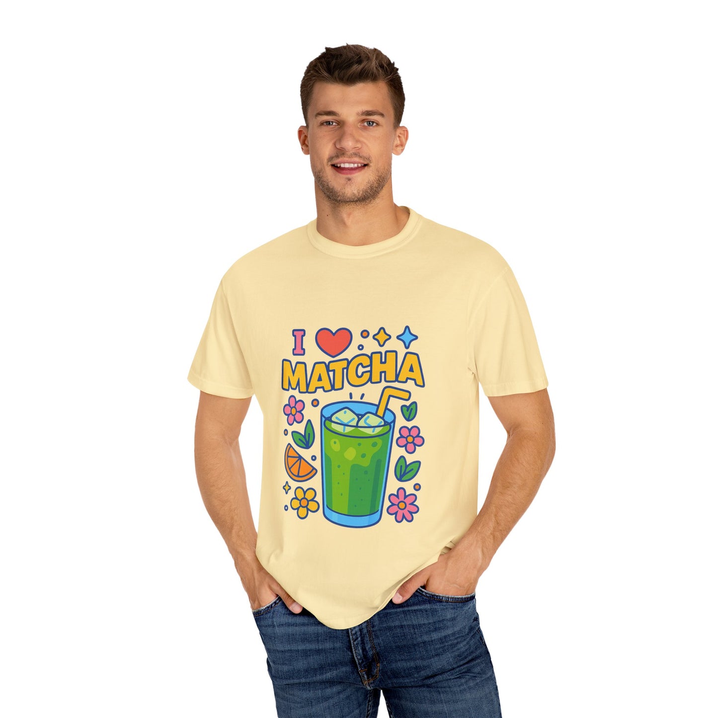 Matcha-Lover Unisex Garment-Dyed T-shirt