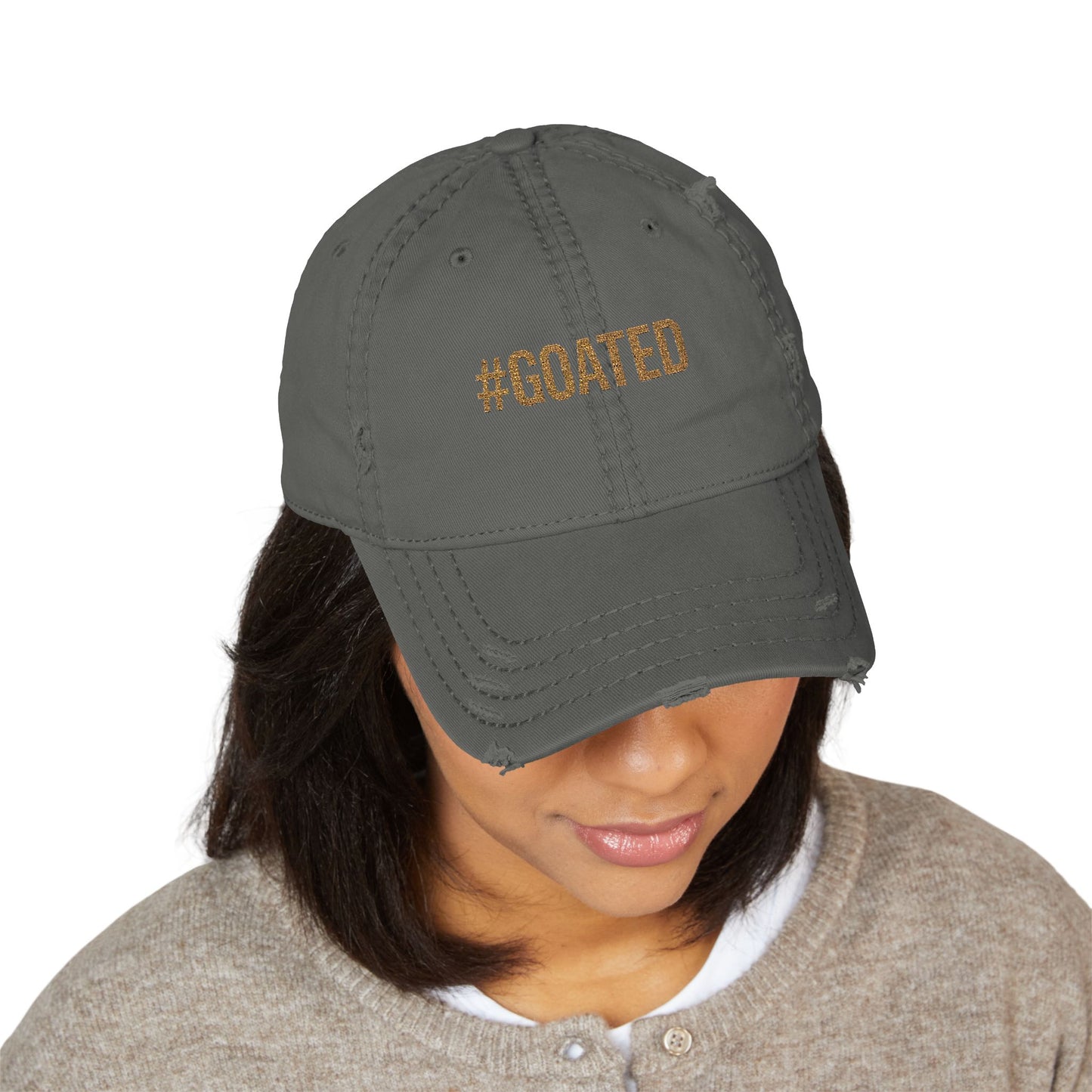 Cap with #Goated Embroidery