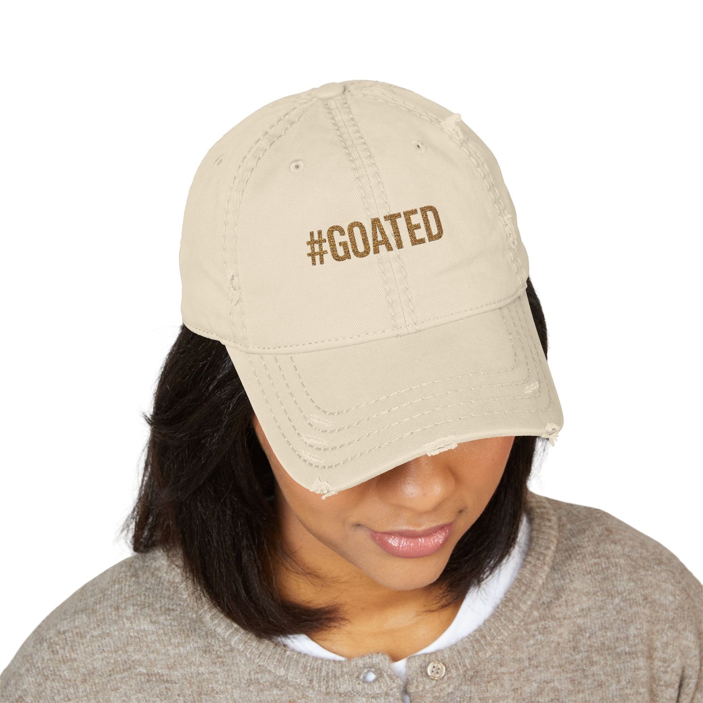 Cap with #Goated Embroidery