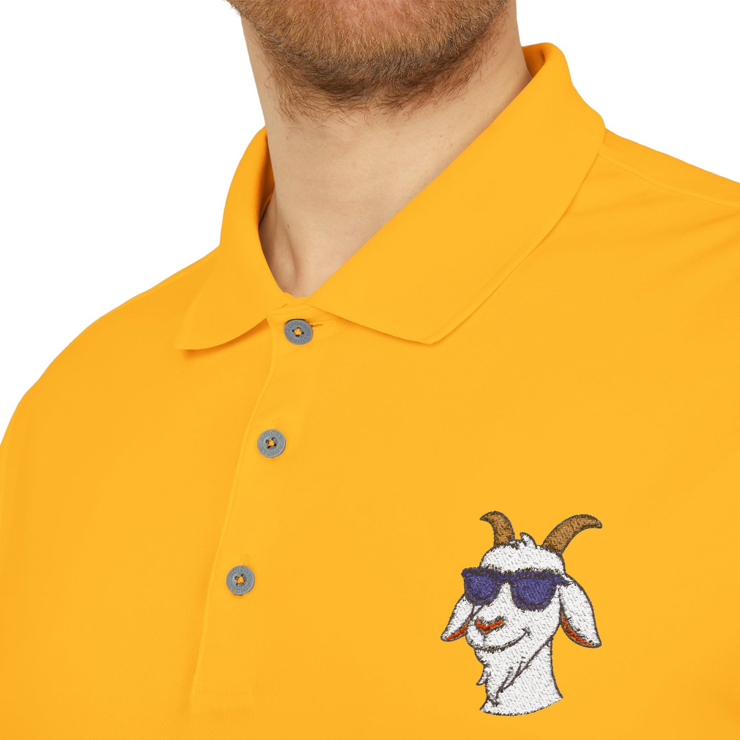 Adidas Polo Shirt with "Goat" Logo