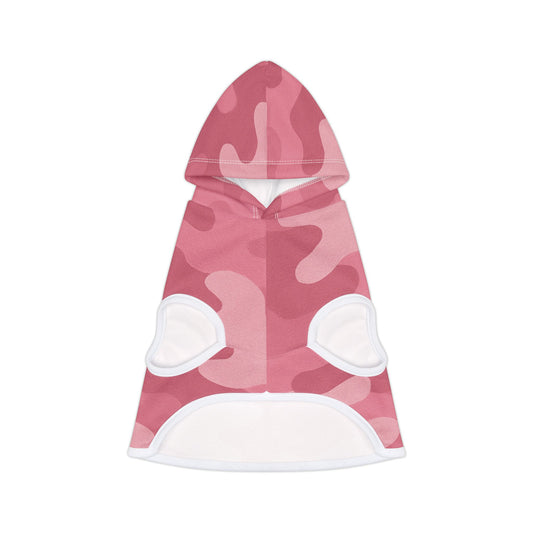 Pink. Camo Pet Hoodie for Dogs