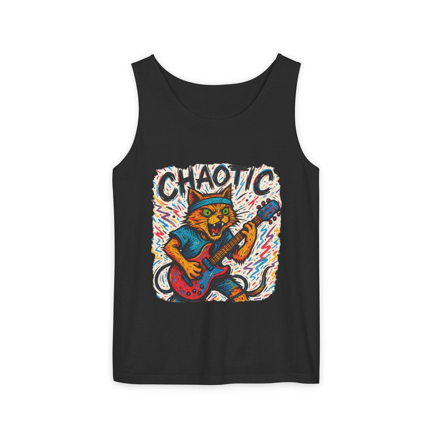 Chaotic Cat Unisex Tank Top