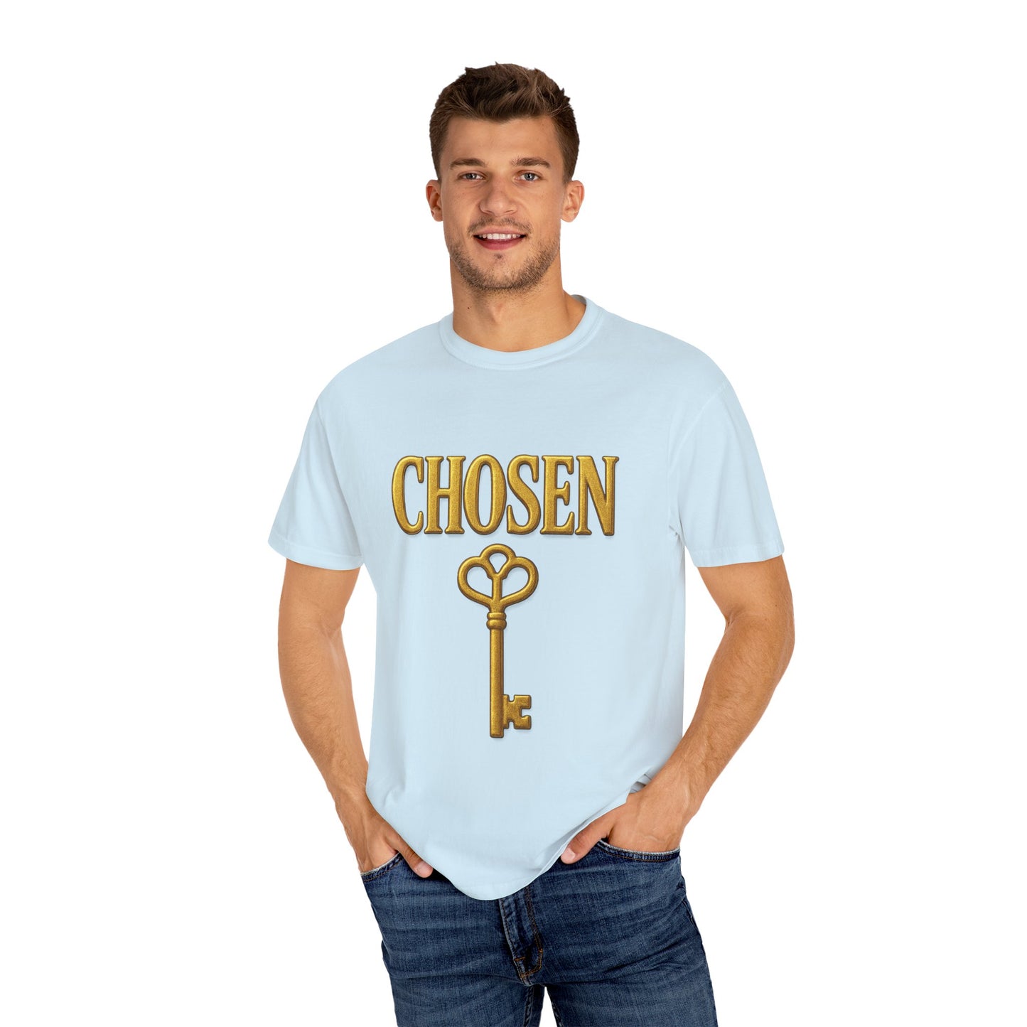CHOSEN KEY Garment-Dyed T-shirt Unisex