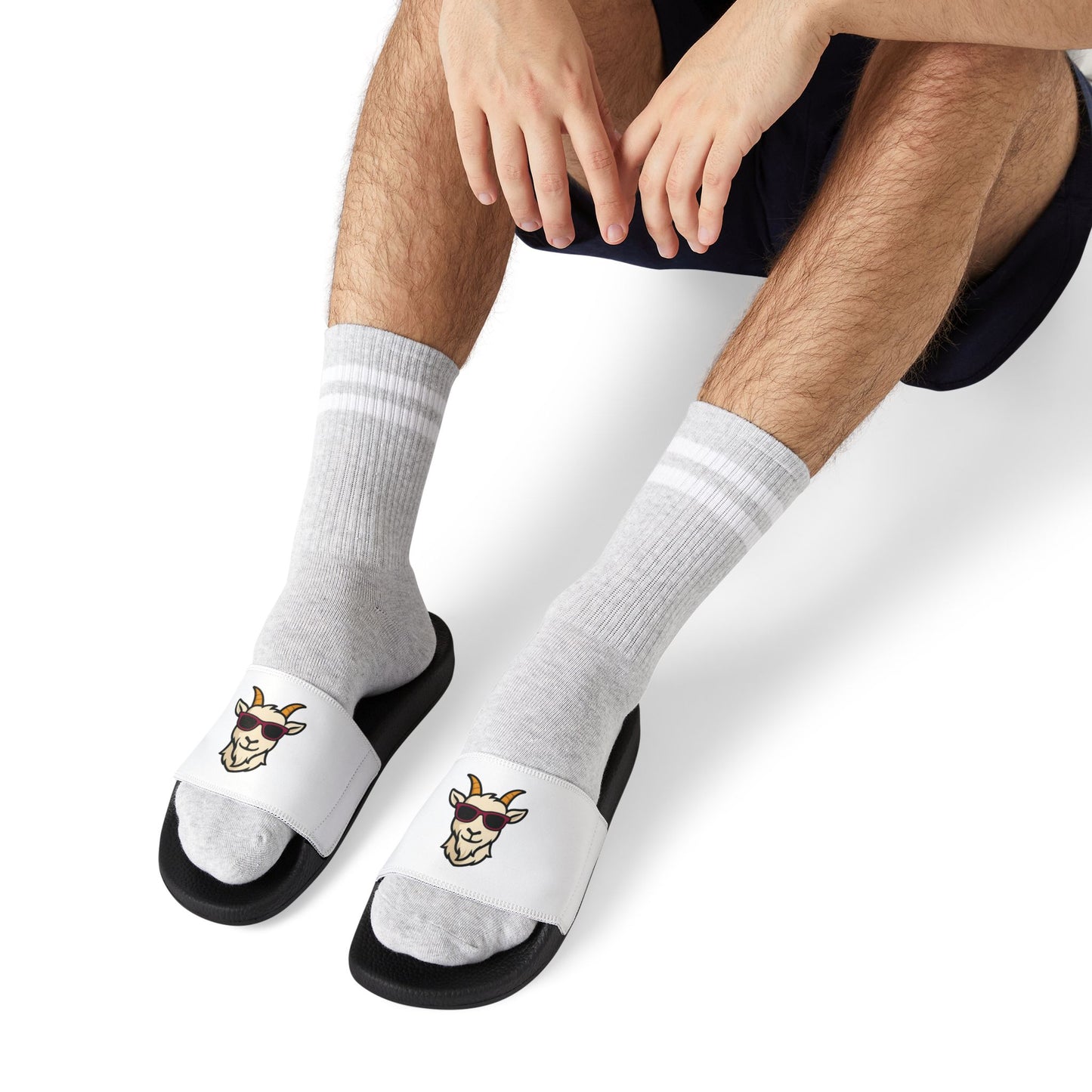 Cool Goat Graphic Men's Sandals