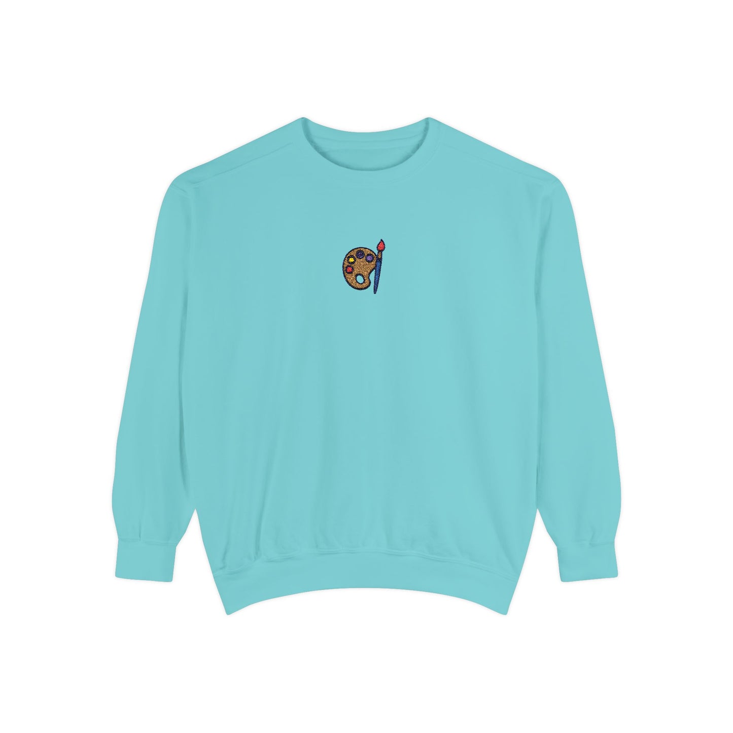 Paint Sweatshirt Embroidery Unisex