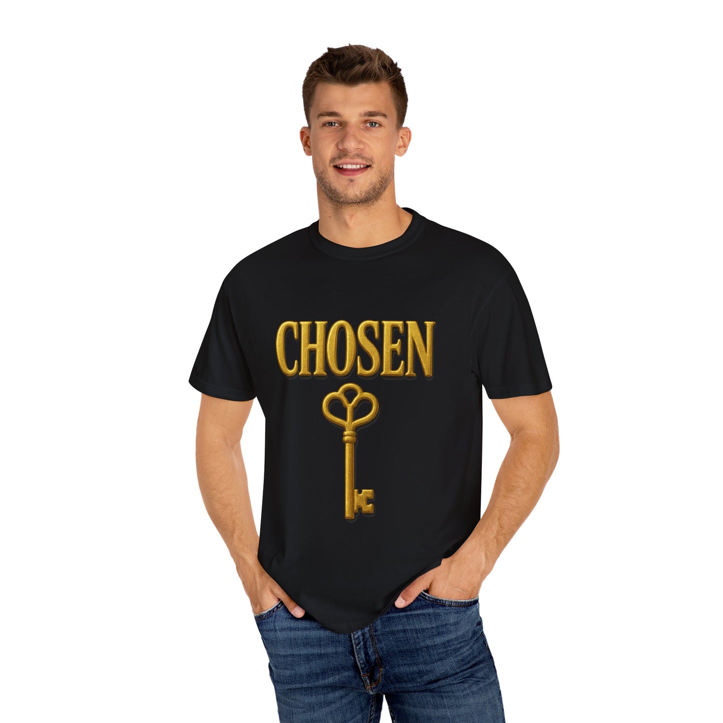 CHOSEN KEY Garment-Dyed T-shirt Unisex