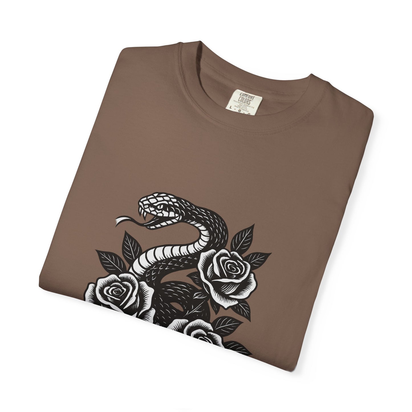 Snake and Roses Graphic T-Shirt