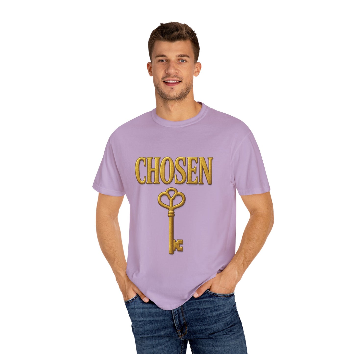CHOSEN KEY Garment-Dyed T-shirt Unisex