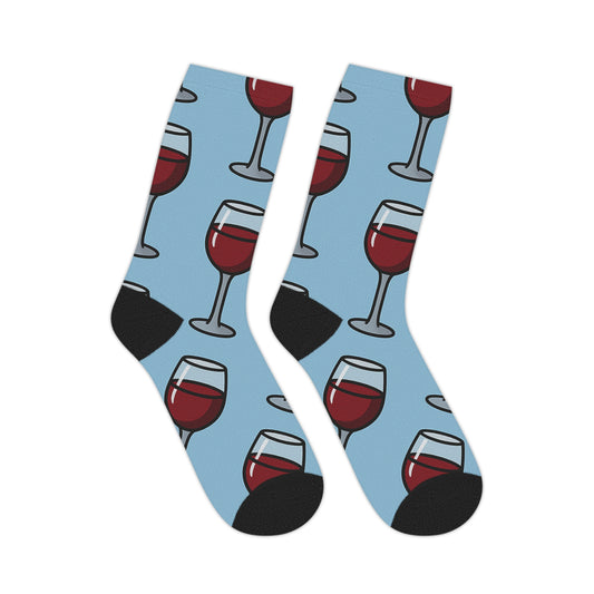 Wine Glass Mid-Length Socks