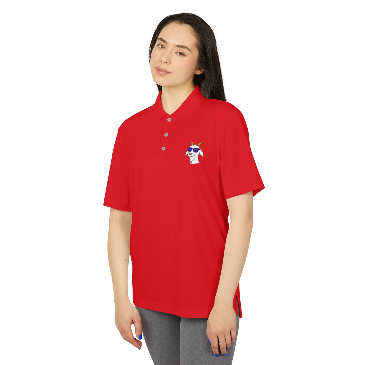 Adidas Polo Shirt with "Goat" Logo