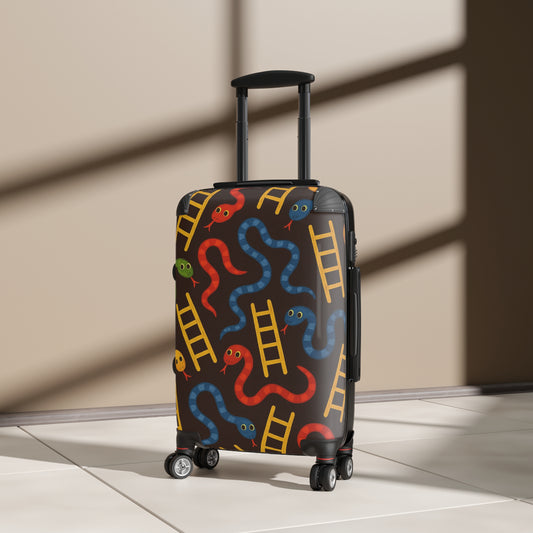 Colorful Snakes and Ladders Suitcase for Travel