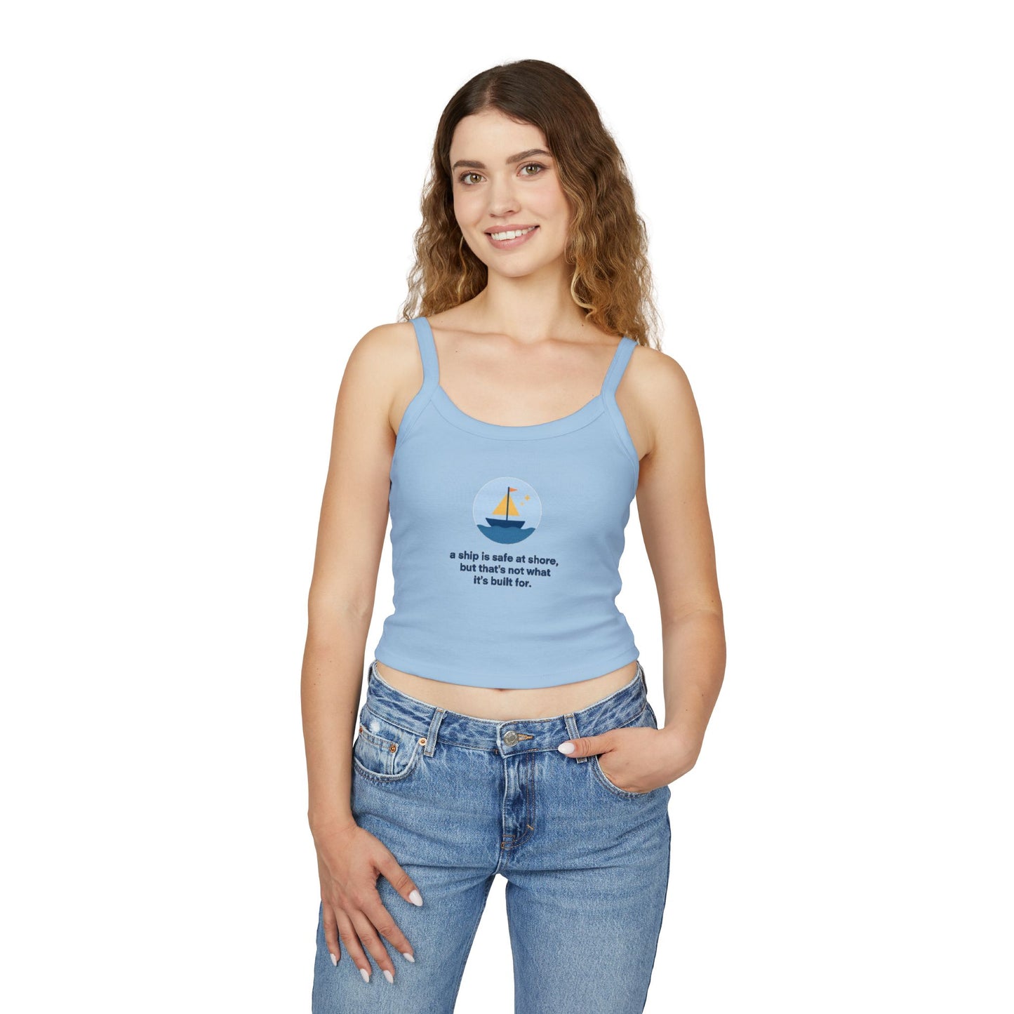 A Ship Quote | Women’s Spaghetti Strap Top