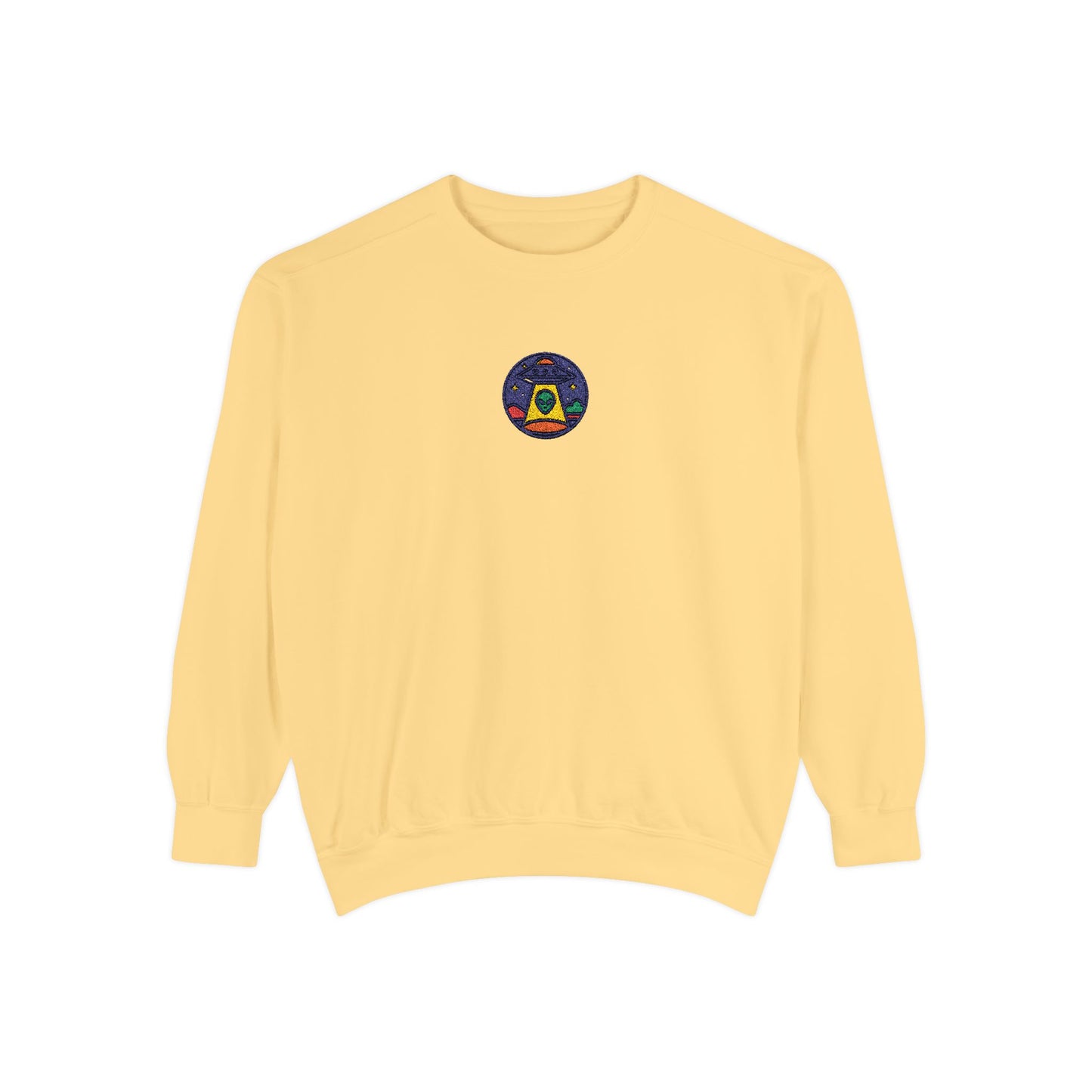 UFO Embroidery Premium Unisex Sweatshirt
