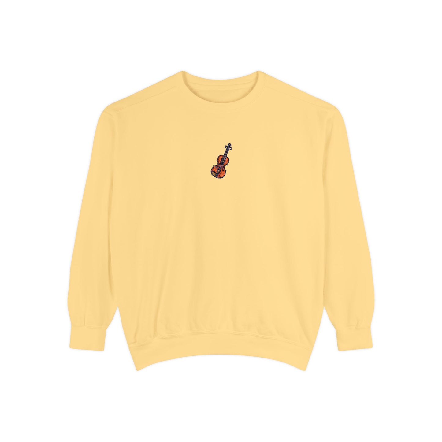 Vibrant Violin Embroidered Sweatshirt