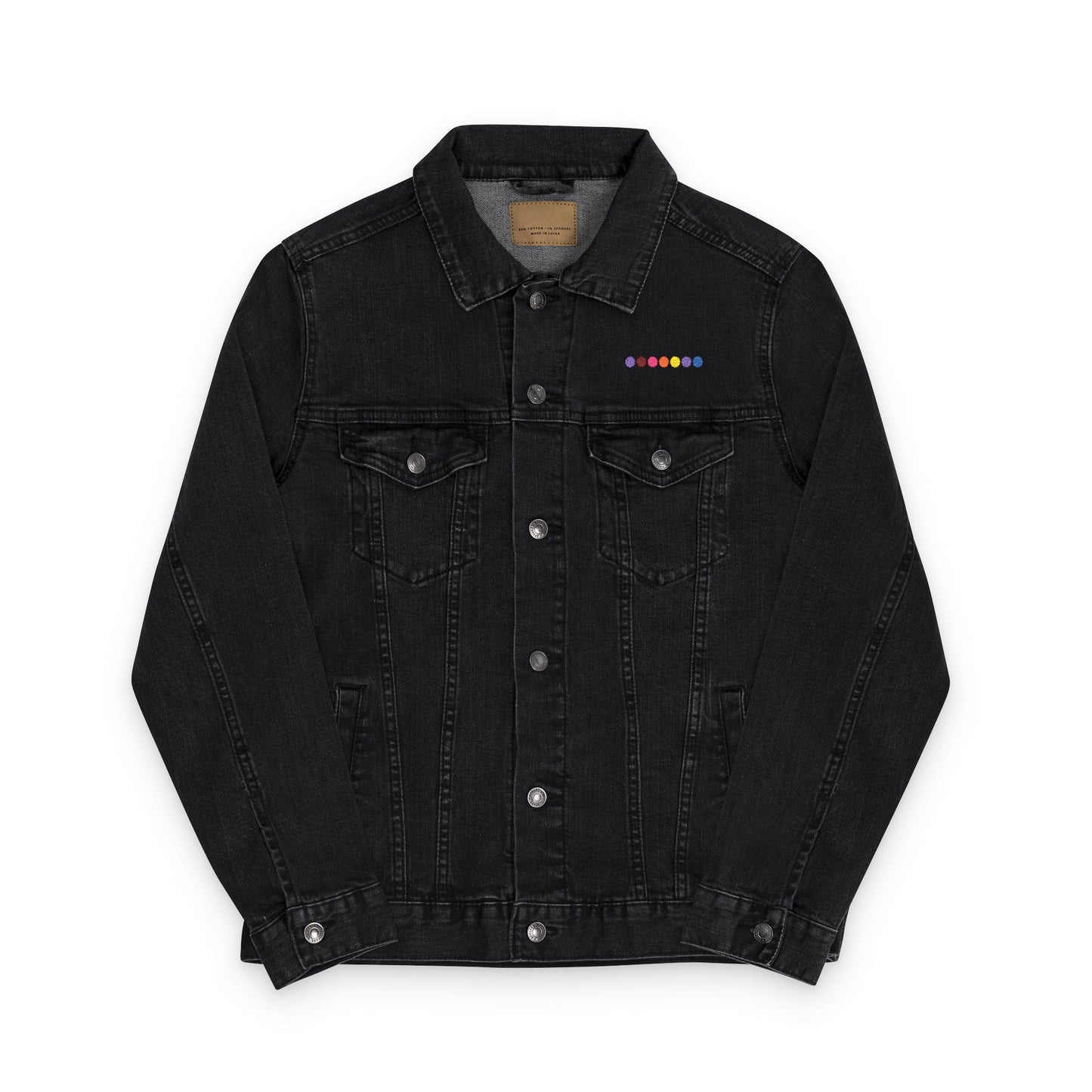 Embroidery Denim Jacket with Butterfly Design