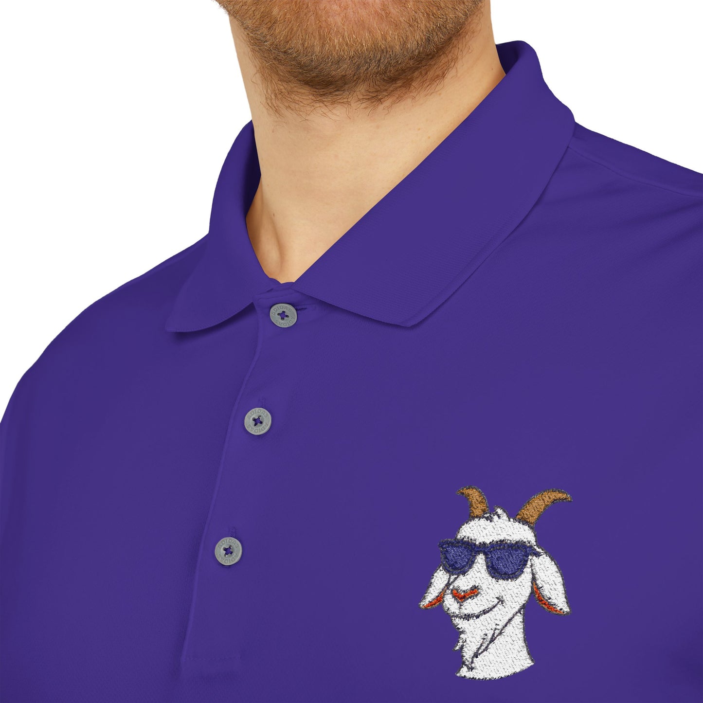 Adidas Polo Shirt with "Goat" Logo
