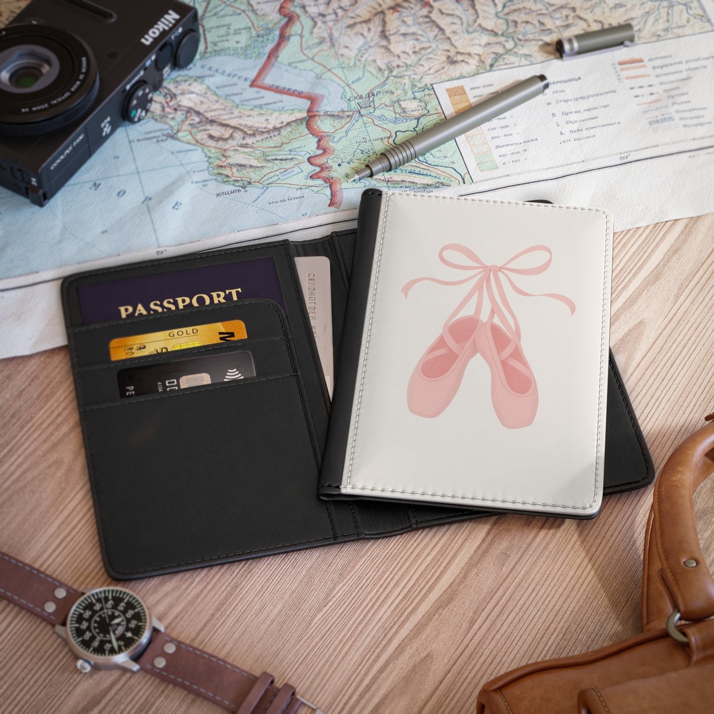 Ballet Slippers Passport Cover