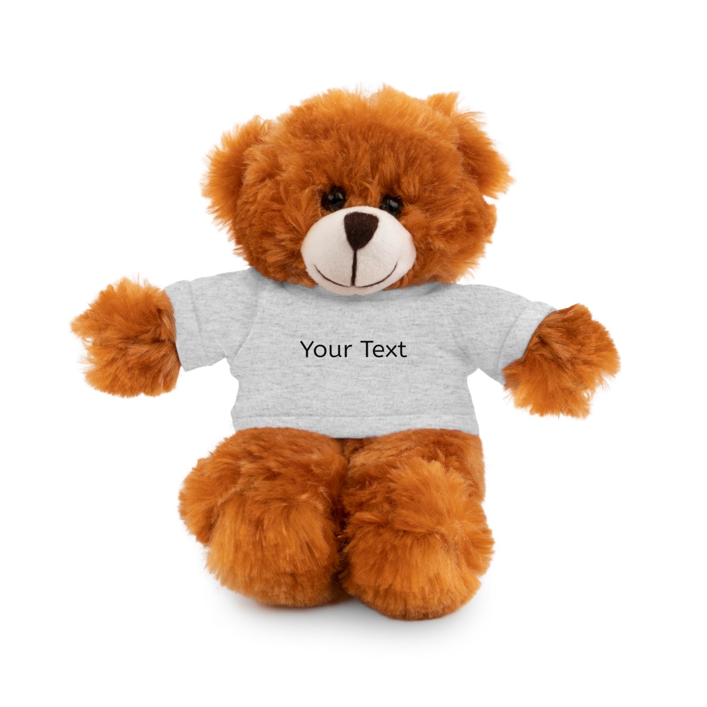 Personalized Stuffed Animal with Tee, Custom Teddy Bear Gift, Cuddly Plush Toy