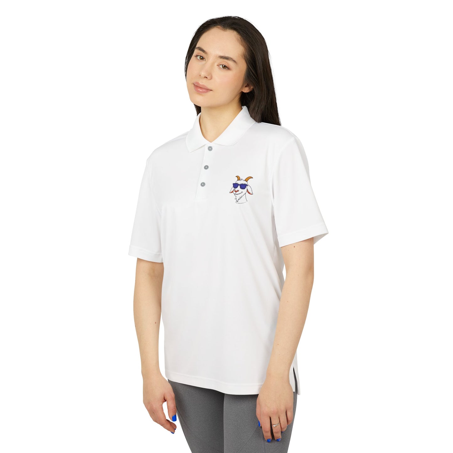 Adidas Polo Shirt with "Goat" Logo