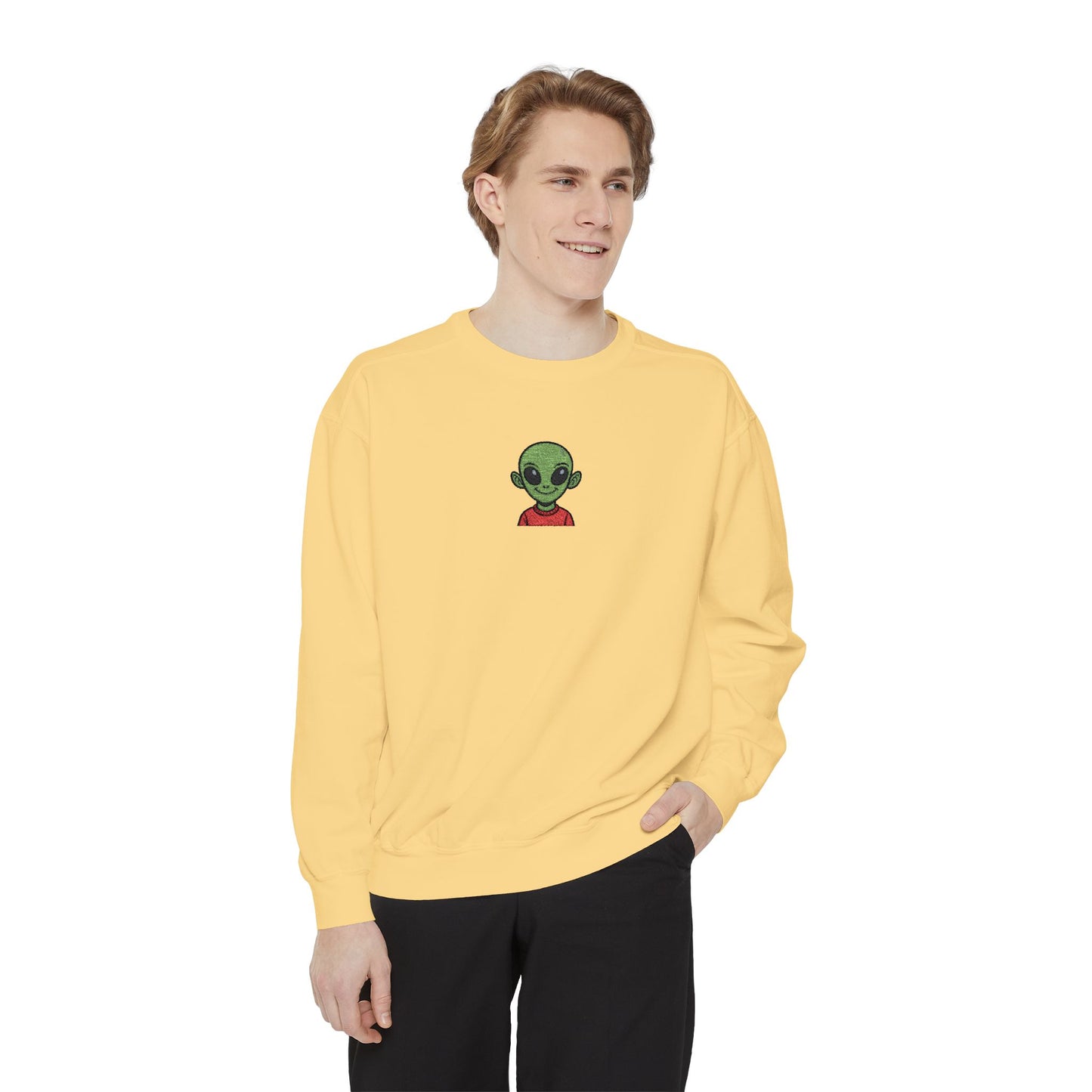 Alien Embroidery Sweatshirt (Unisex)