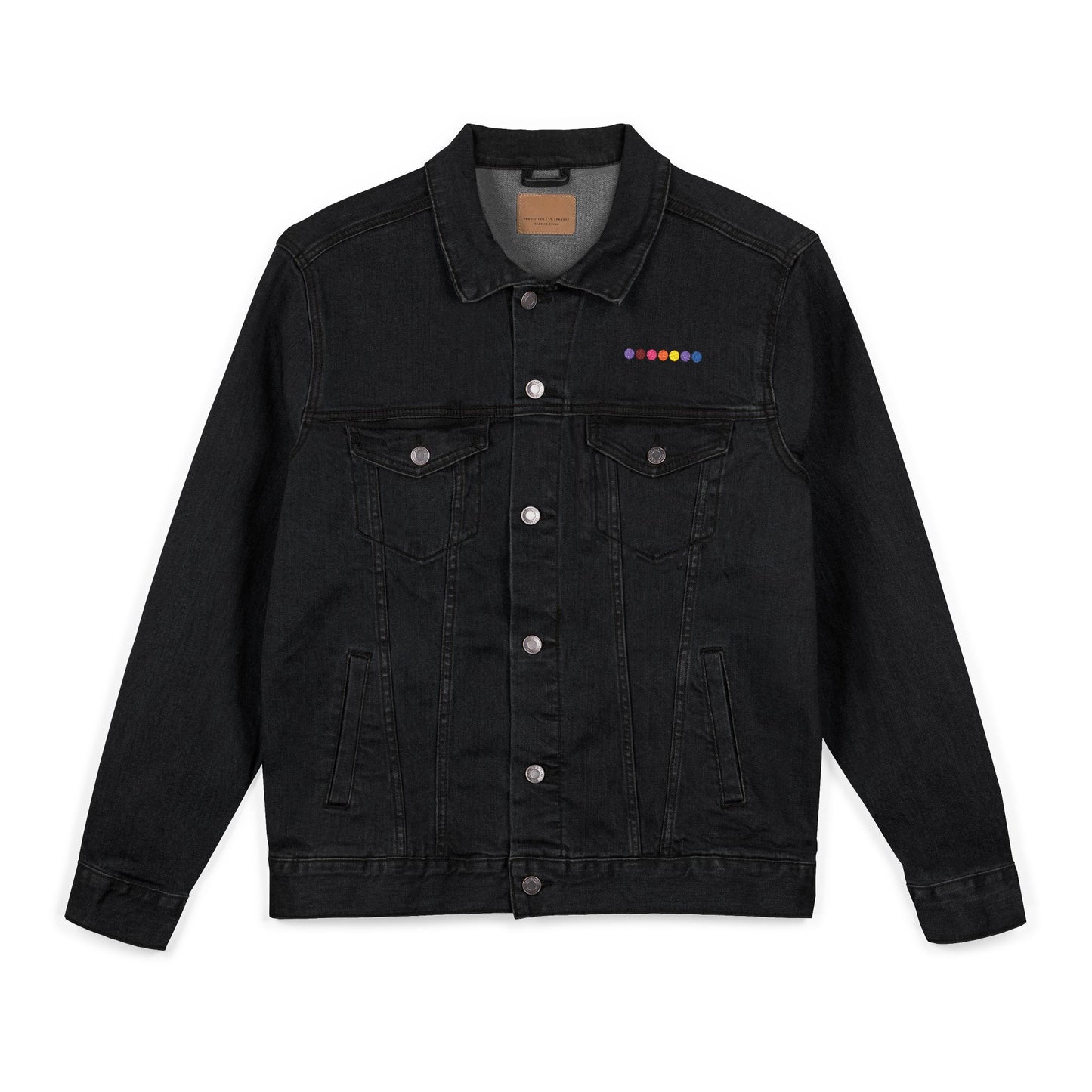 Embroidery Denim Jacket with Butterfly Design