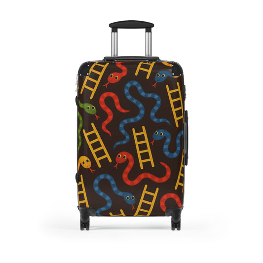 Colorful Snakes and Ladders Suitcase for Travel