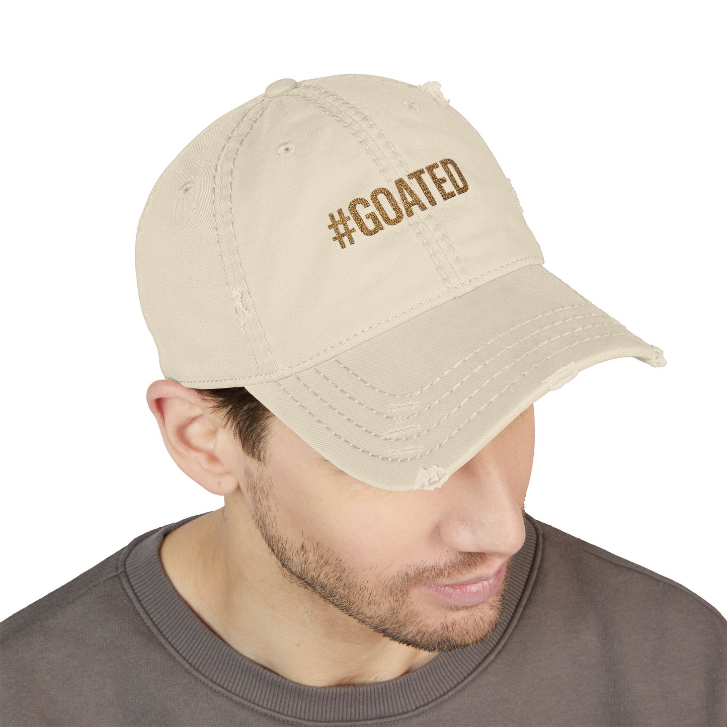 Cap with #Goated Embroidery