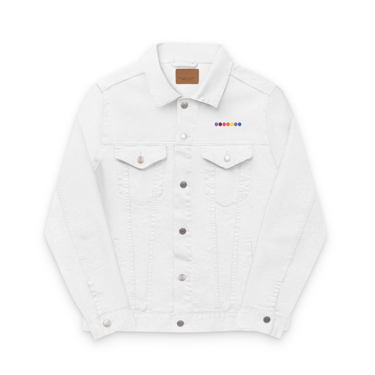 Embroidery Denim Jacket with Butterfly Design