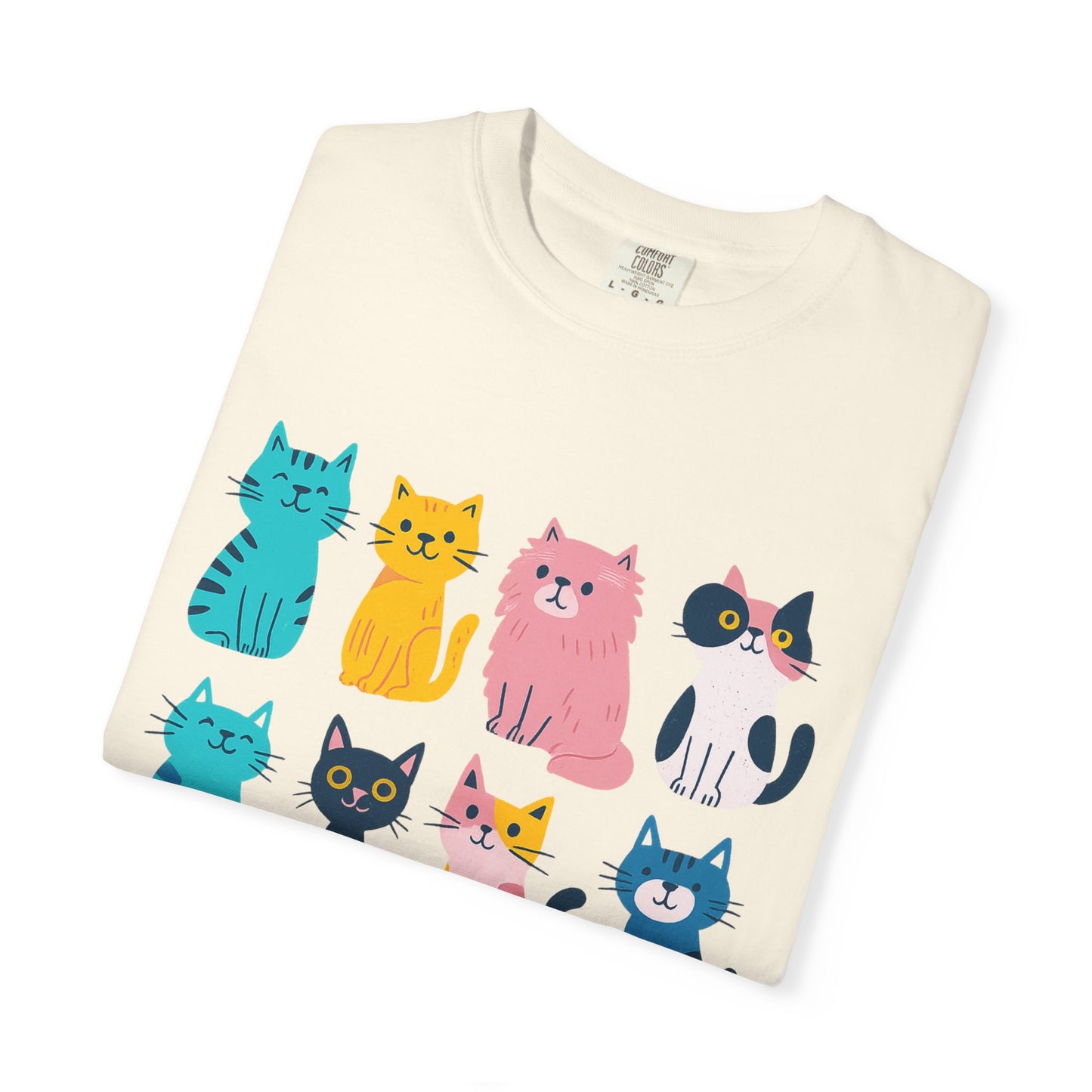 Colorful Cat T-Shirt Unisex