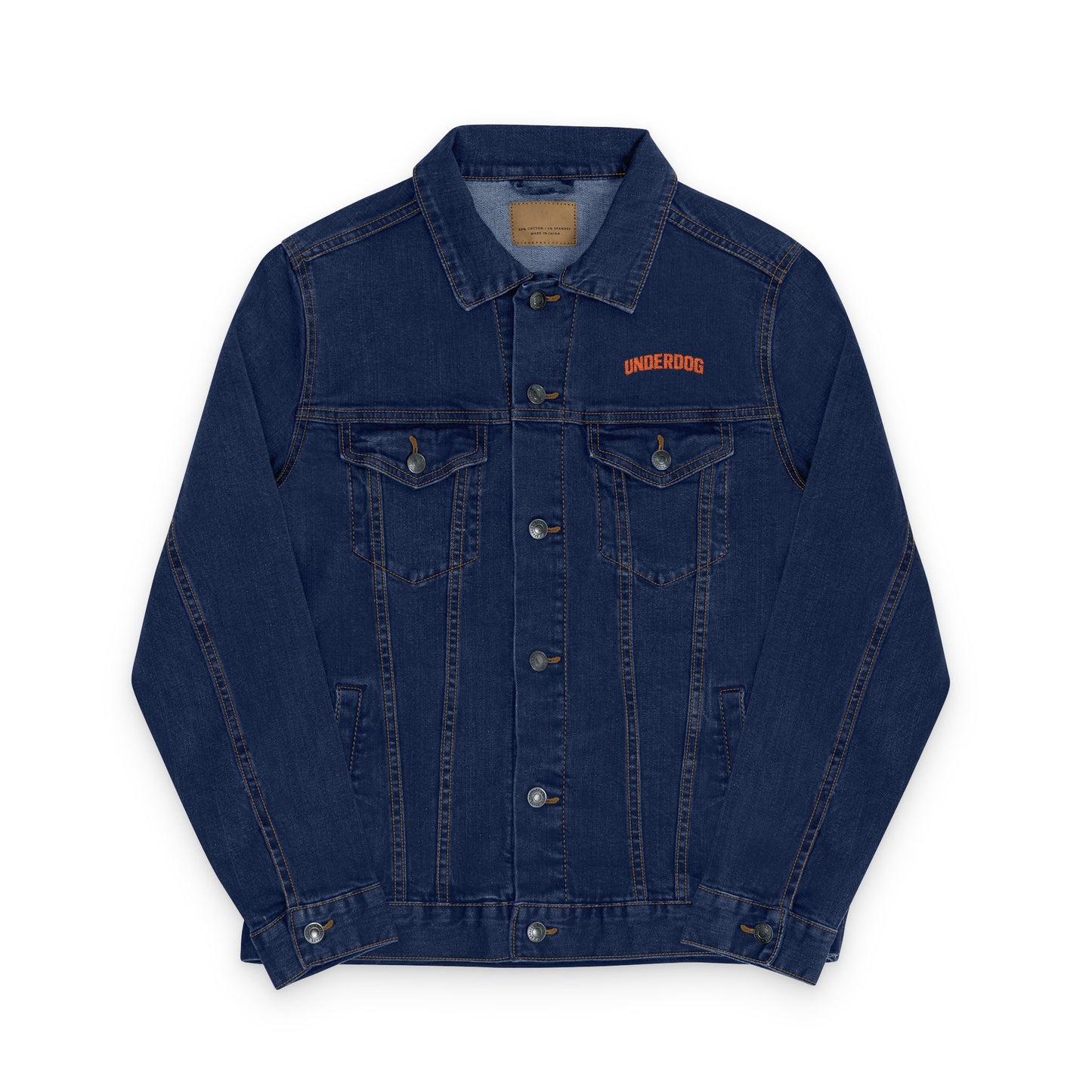 Underdog Unisex Denim Jacket with Embroidery