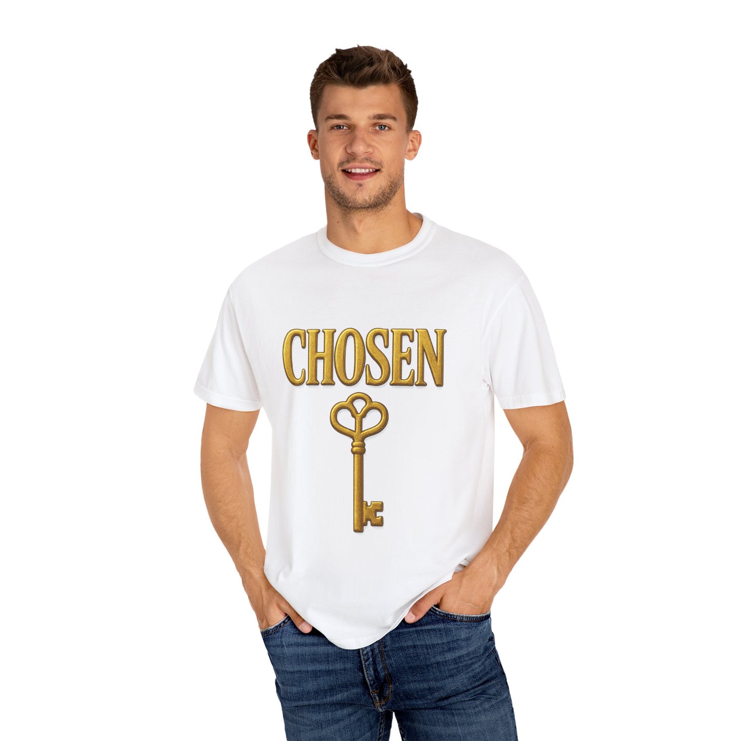 CHOSEN KEY Garment-Dyed T-shirt Unisex