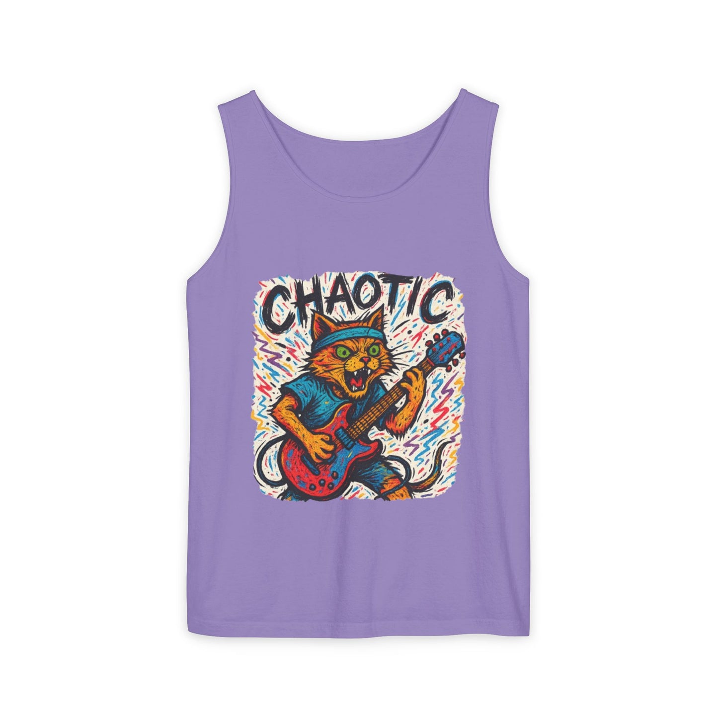 Chaotic Cat Unisex Tank Top