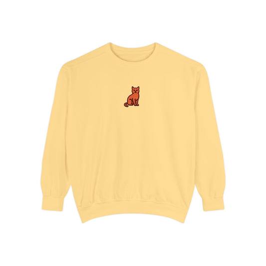 Cat Embroidery Sweatshirt